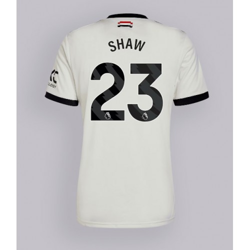 Dres Manchester United Luke Shaw #23 Rezervni 2024-25 Kratak Rukav